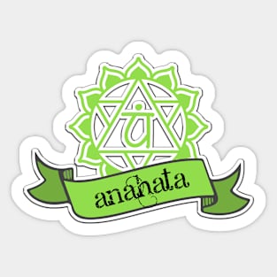 Anahata heart reiki chakra symbol Sticker